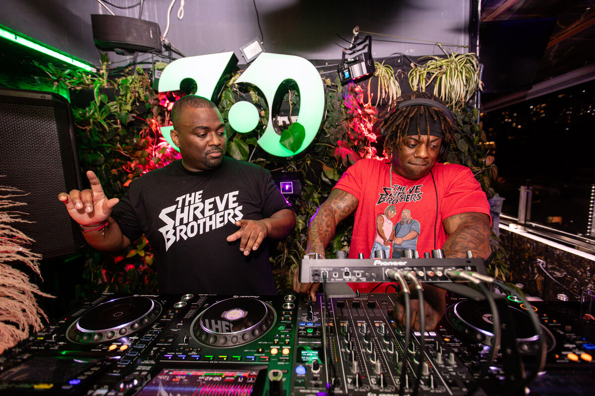 The Shreve Brothers behind the decks
